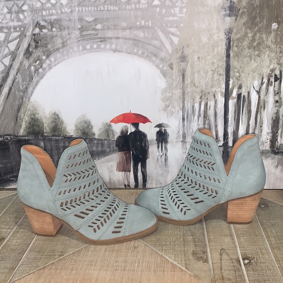 Frye Allister Leather Bootie Pale Jade 7 - Picture 6 of 16